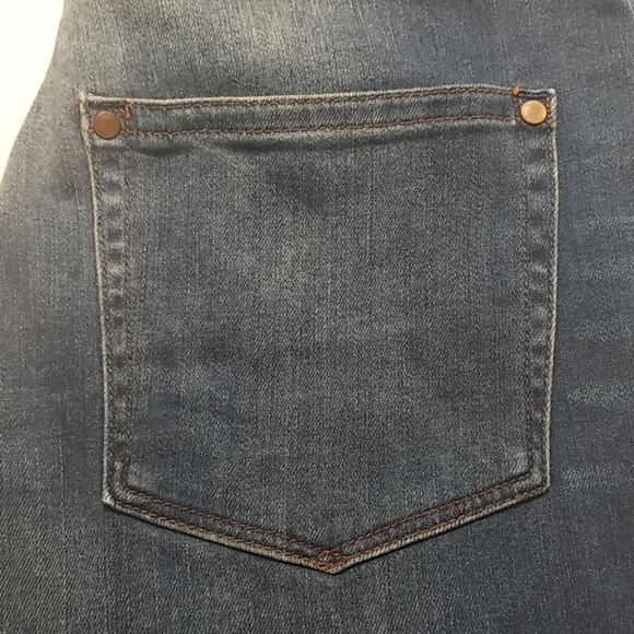 Topshop MOTO Dad Jeans - Distressed Blue - Picture 13 of 13